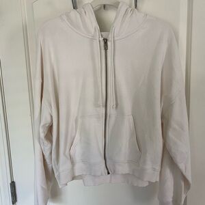 American Eagle cropped zip up hoodie
